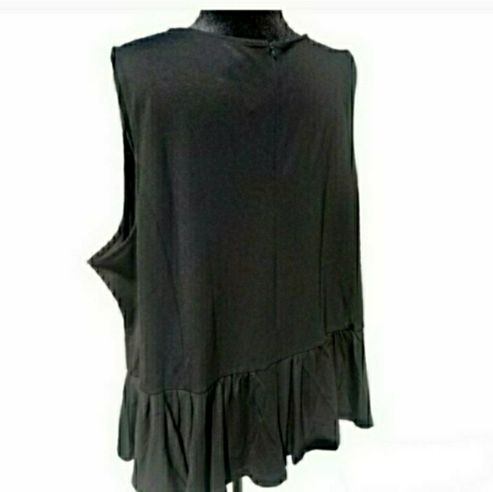 Black Top and Necklace 2 Pc Set Sleeveless The Limited 3XL NWT 🤍 Retail $79- - Picture 6 of 12